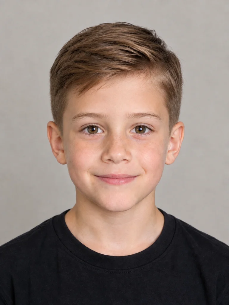 Jungen-Seitenscheitel - kurz