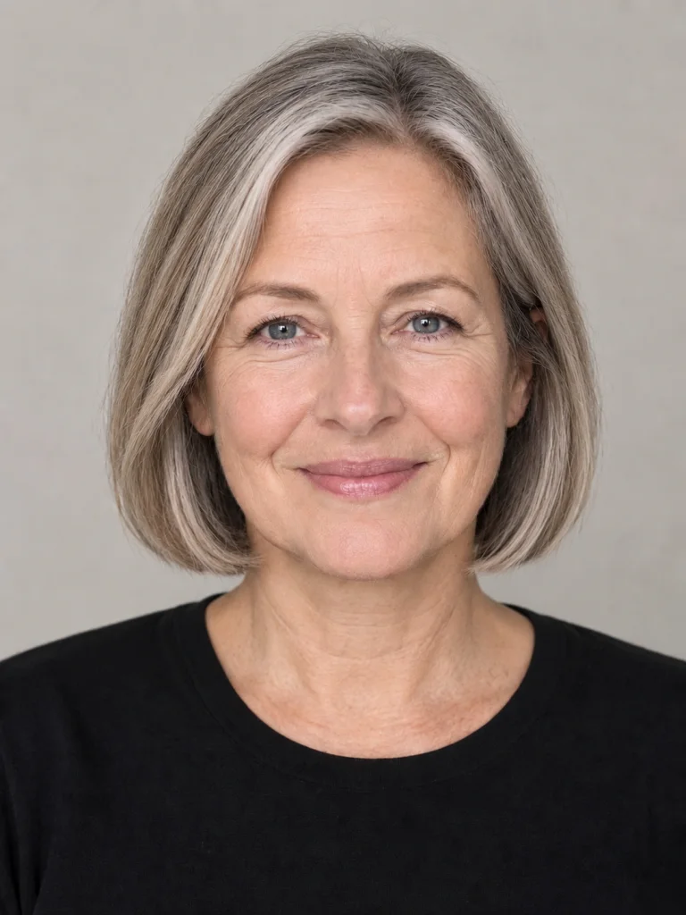 Grauer Bob - kurz
