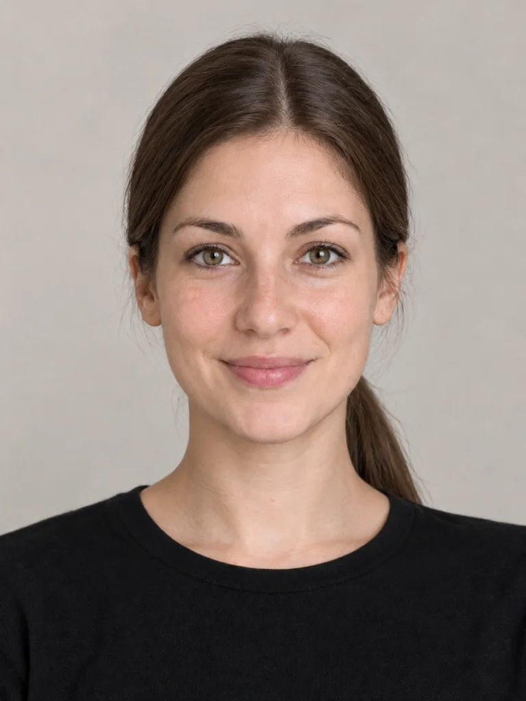 Tiefer glatter Pferdeschwanz - lang