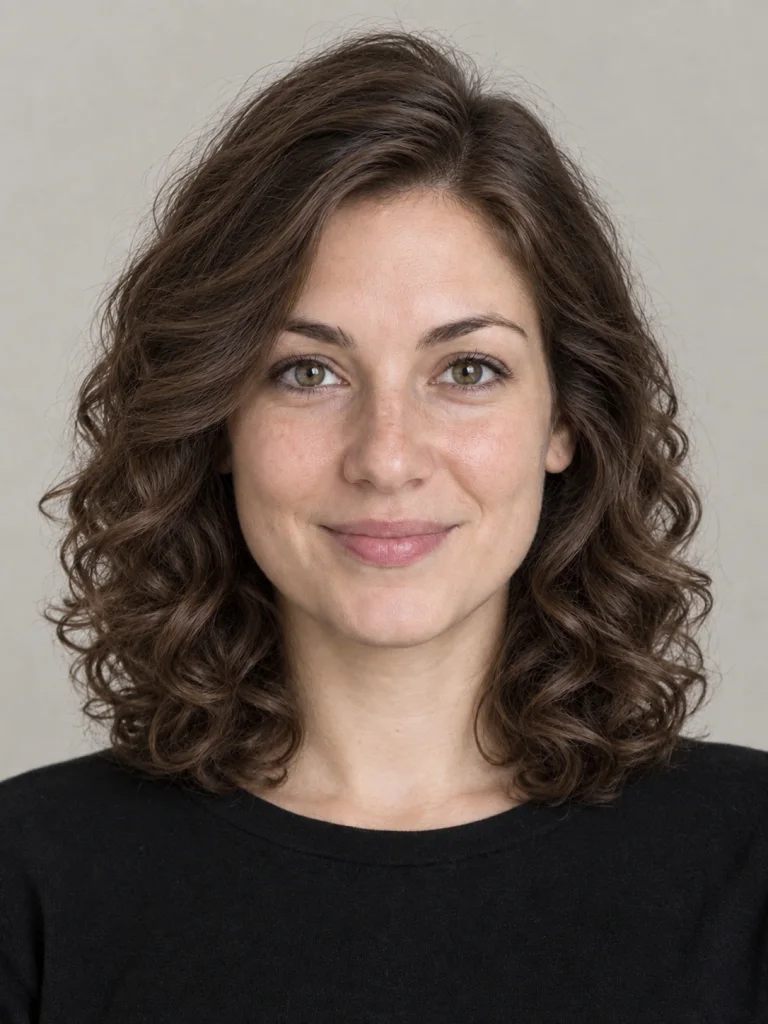 Locken bis zur Schulter - mittellang