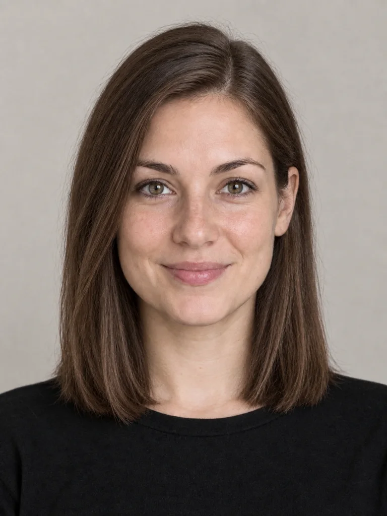 Long Bob mit Seitenscheitel - mittellang