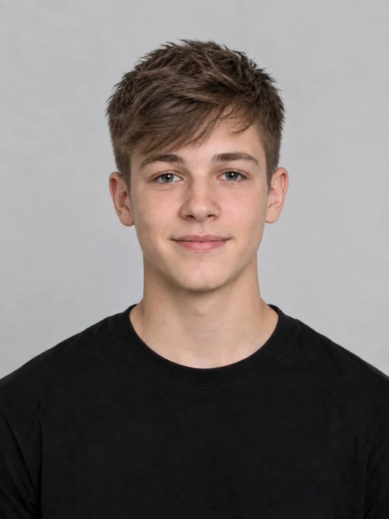 Teenager: Pony mit Textur - mittellang