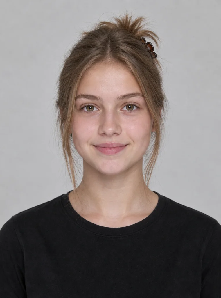 Teenagerin: Claw-Clip-Frisur - lang