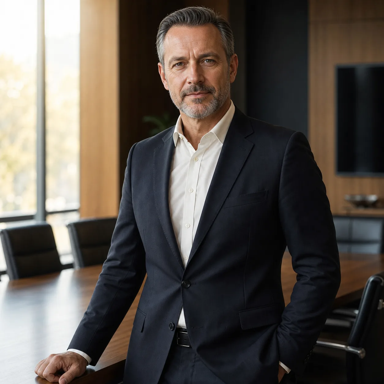 CEO-Business-Porträt im Konferenzraum