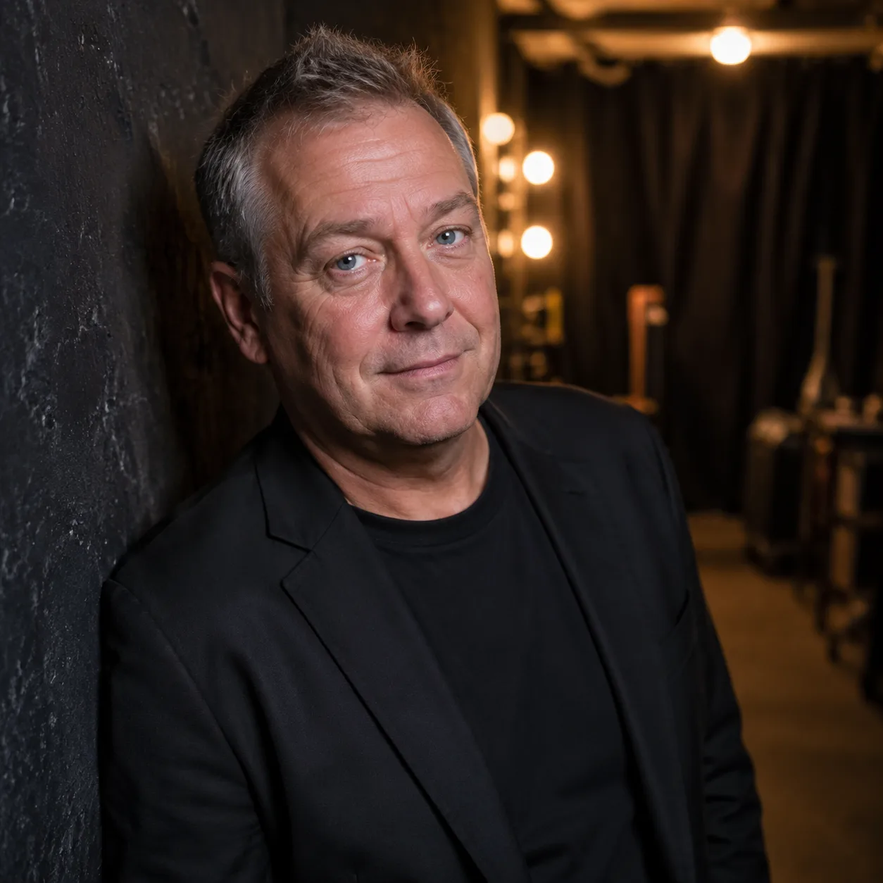 Comedian-Porträt backstage im Club