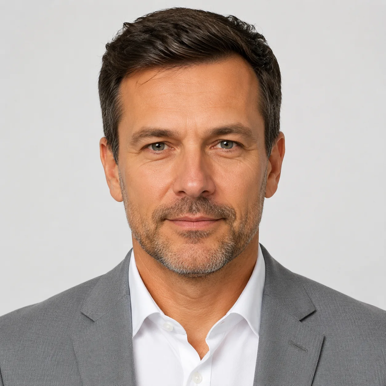 Ausweisfoto mit zentralem Bildausschnitt