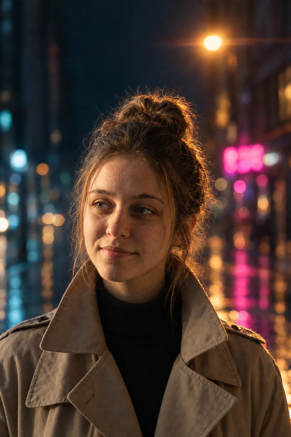 Filmisches Porträt in der Neonstraße