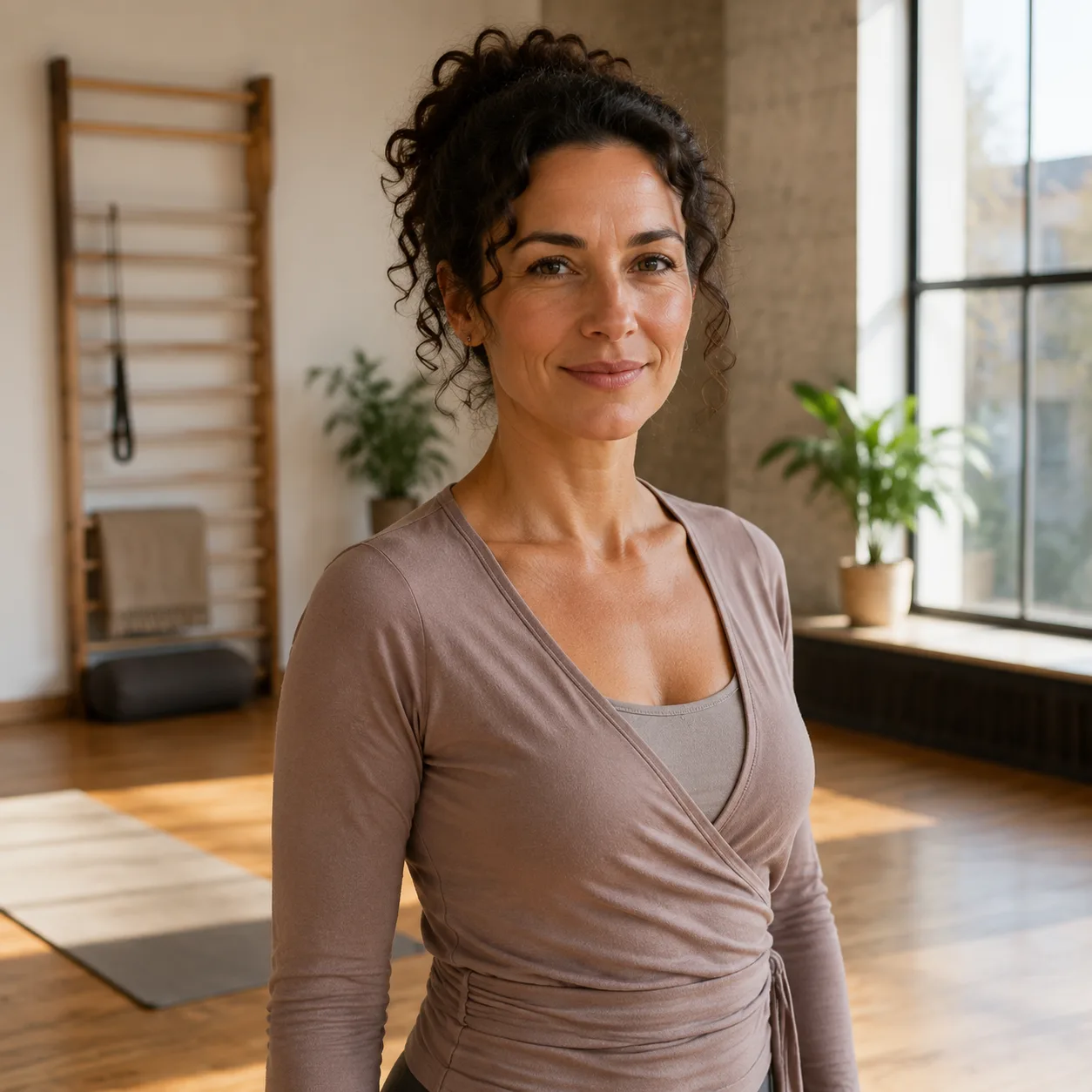 Porträt im Yogastudio