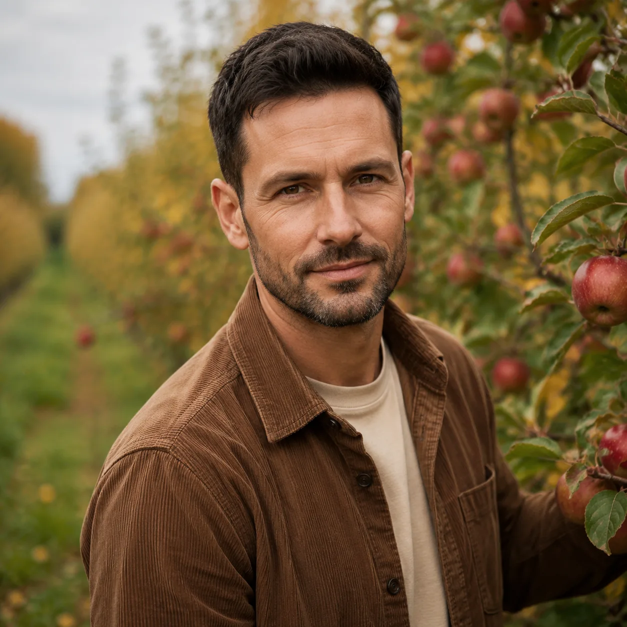 Herbstporträt im Obstgarten