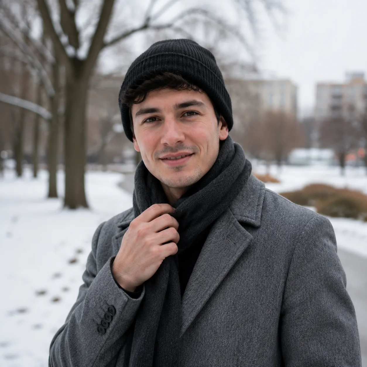 Winterporträt im Stadtpark