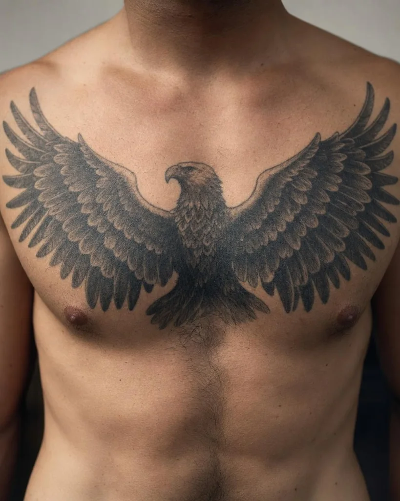 Adler auf der Brust - Brust