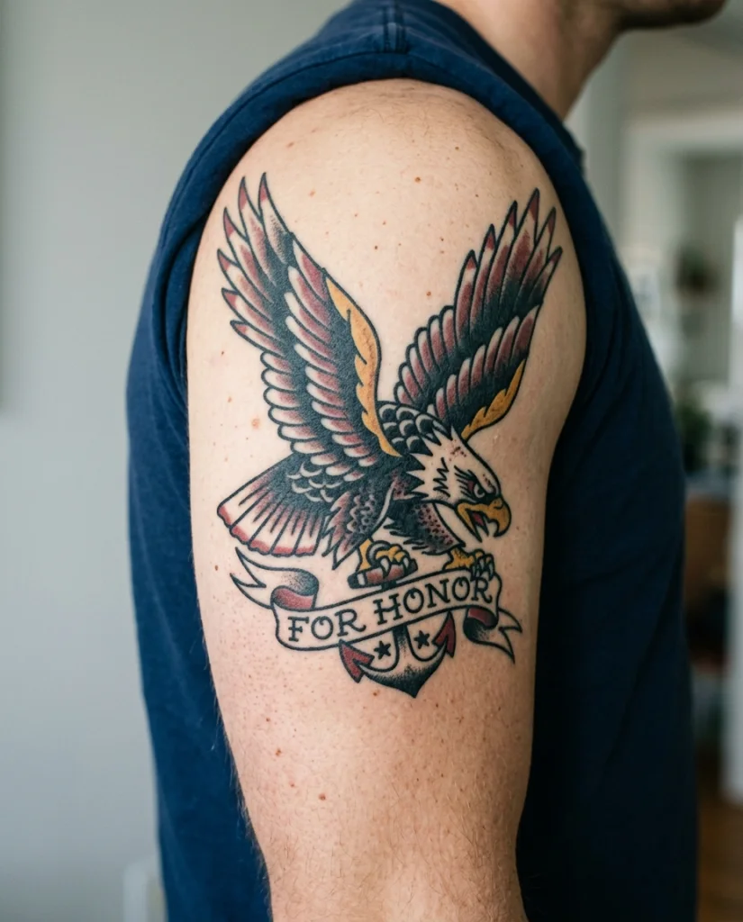 Old-School-Adler - Oberarm