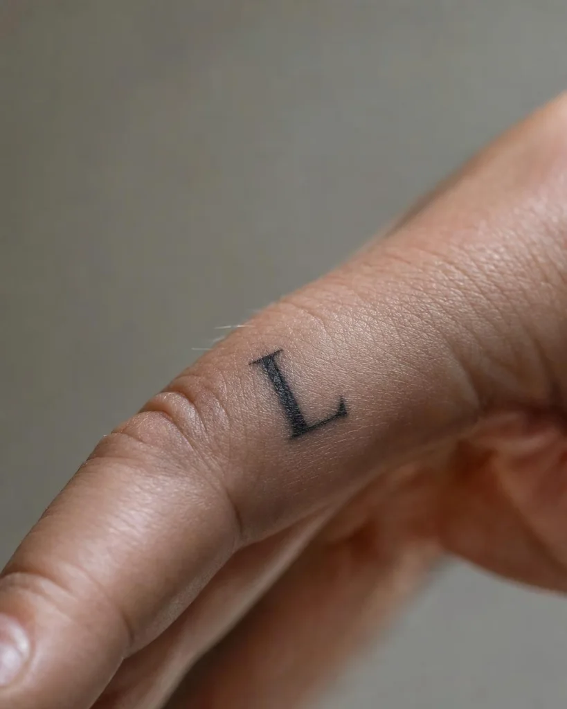 Buchstabe am Finger - Finger