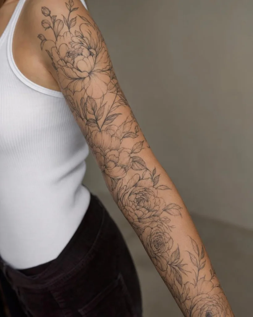 Floraler Sleeve - Sleeve