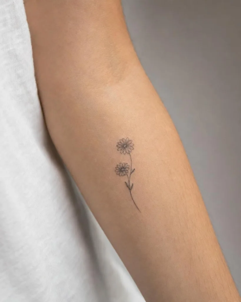 Blumen für beste Freundinnen - Unterarm