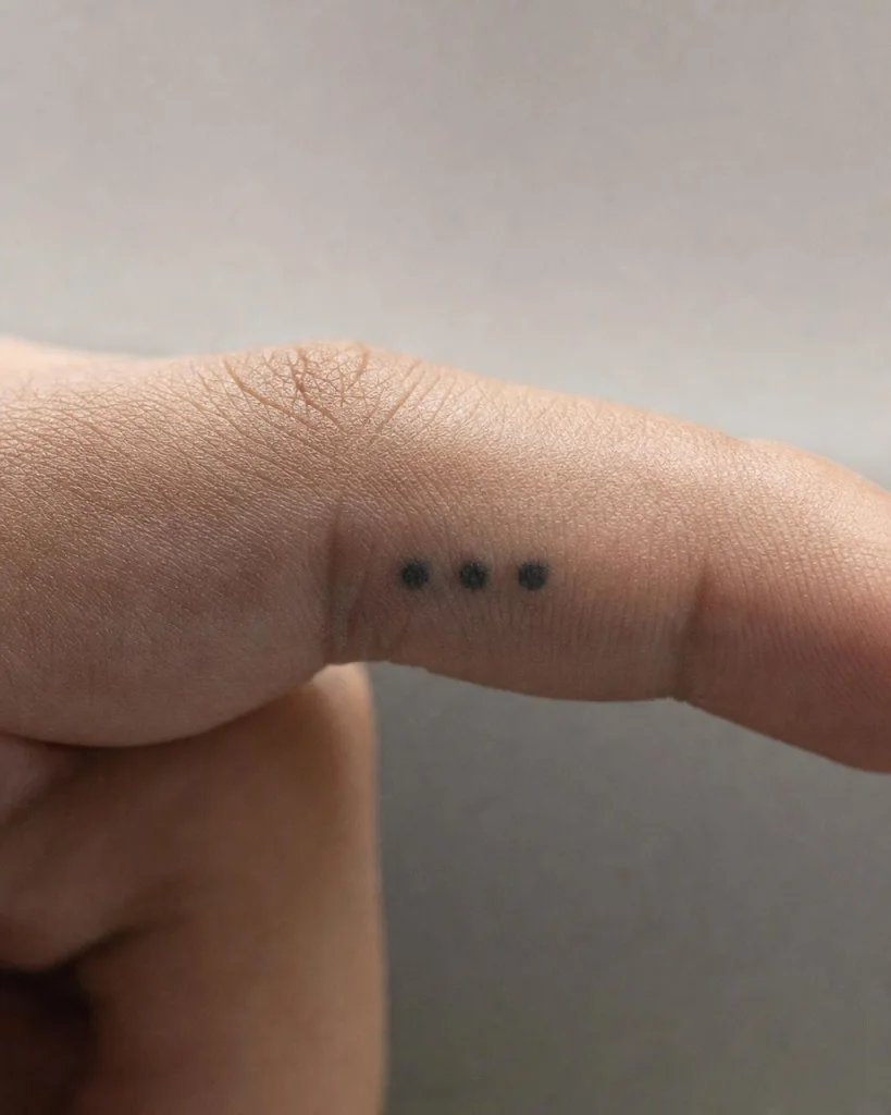 Drei Punkte - Finger