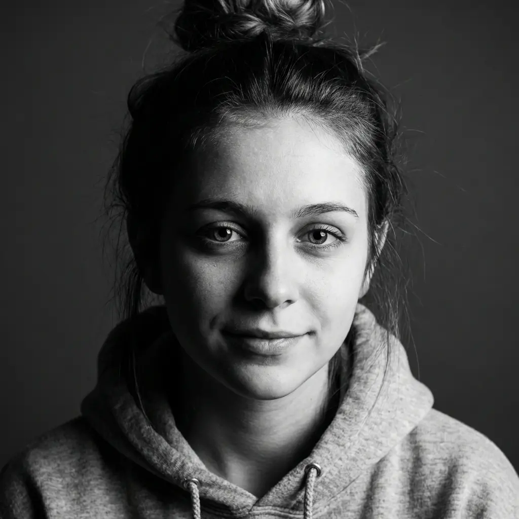 Schwarz-Weiß-Profilfoto