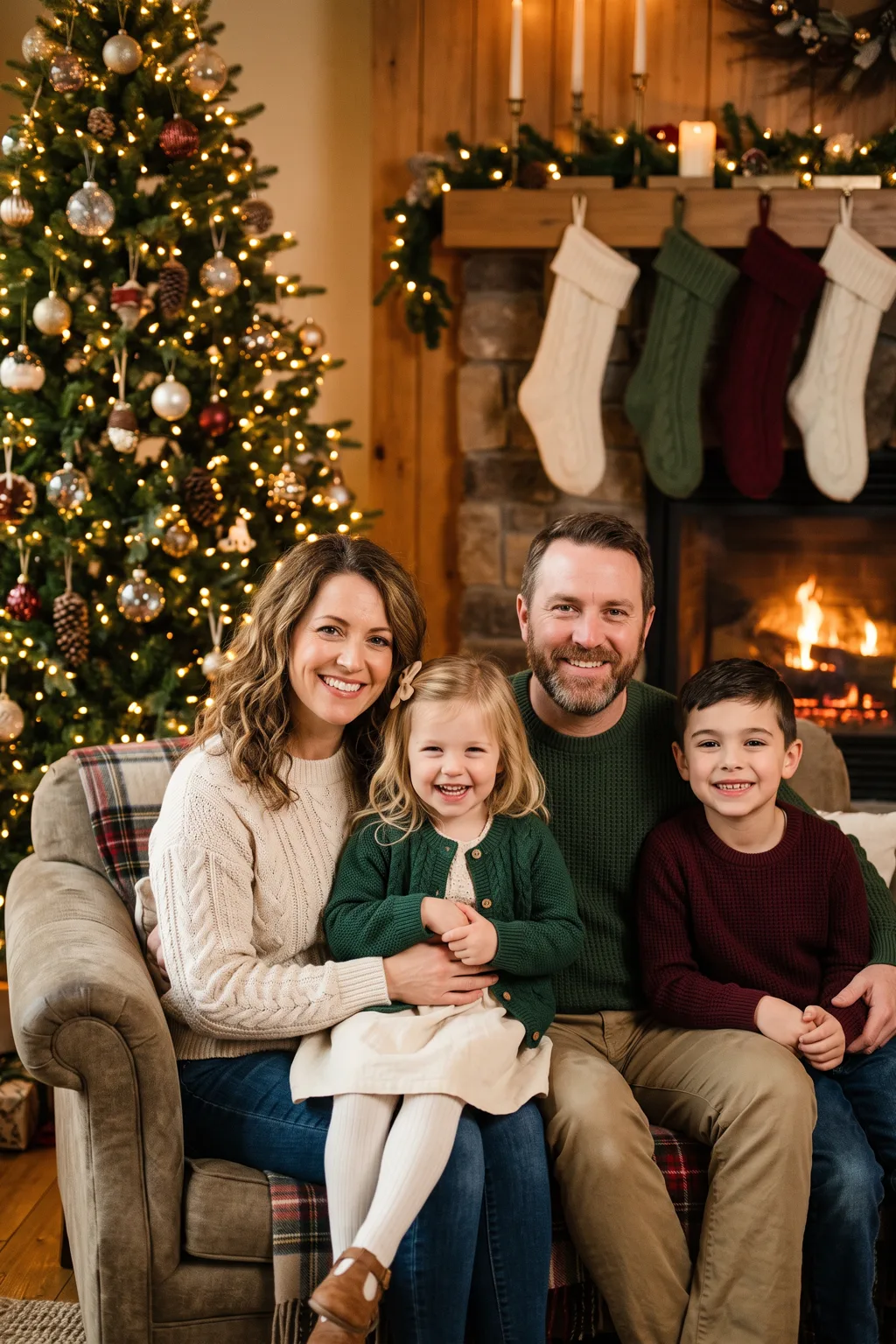 Weihnachtskarte mit Foto